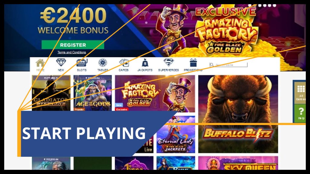 Europa casino start playing