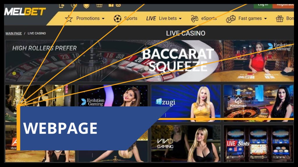 Melbet Webpage of the casino