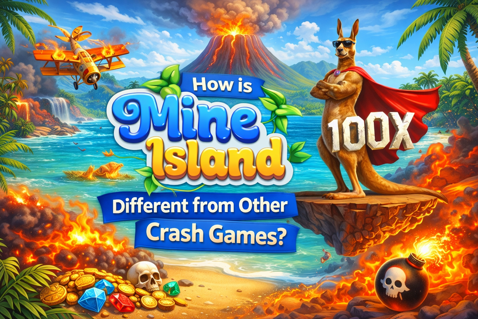 How is Mine Island Different from Other Crash Games?