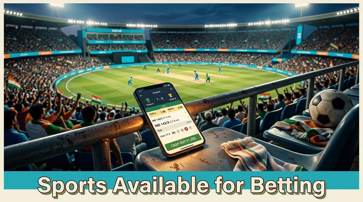 Stadium crowd with football for betting